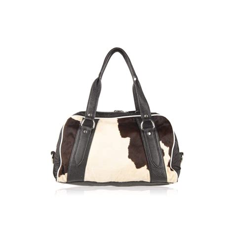 Miu Miu Archive Pony Hair Fur Cracked Leather bag